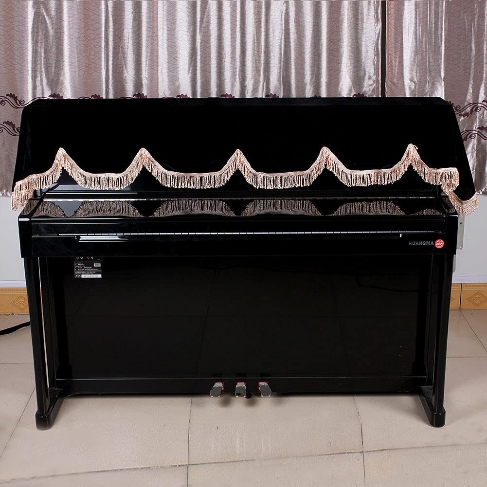 Kuuleyn Copertura Pianoforte 88 Tasti Nero Velluto Antipolvere