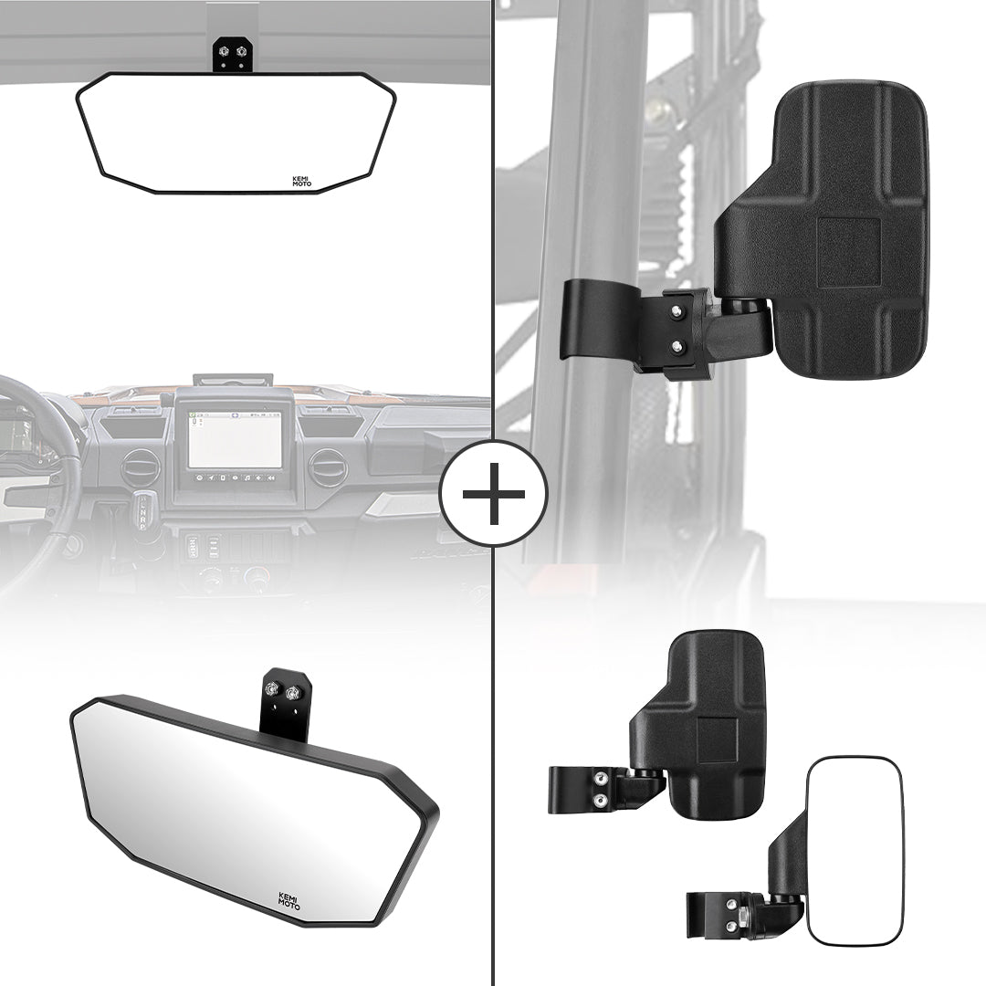 Kemimoto Ranger specchietti set 3 pezzi infrangibili
