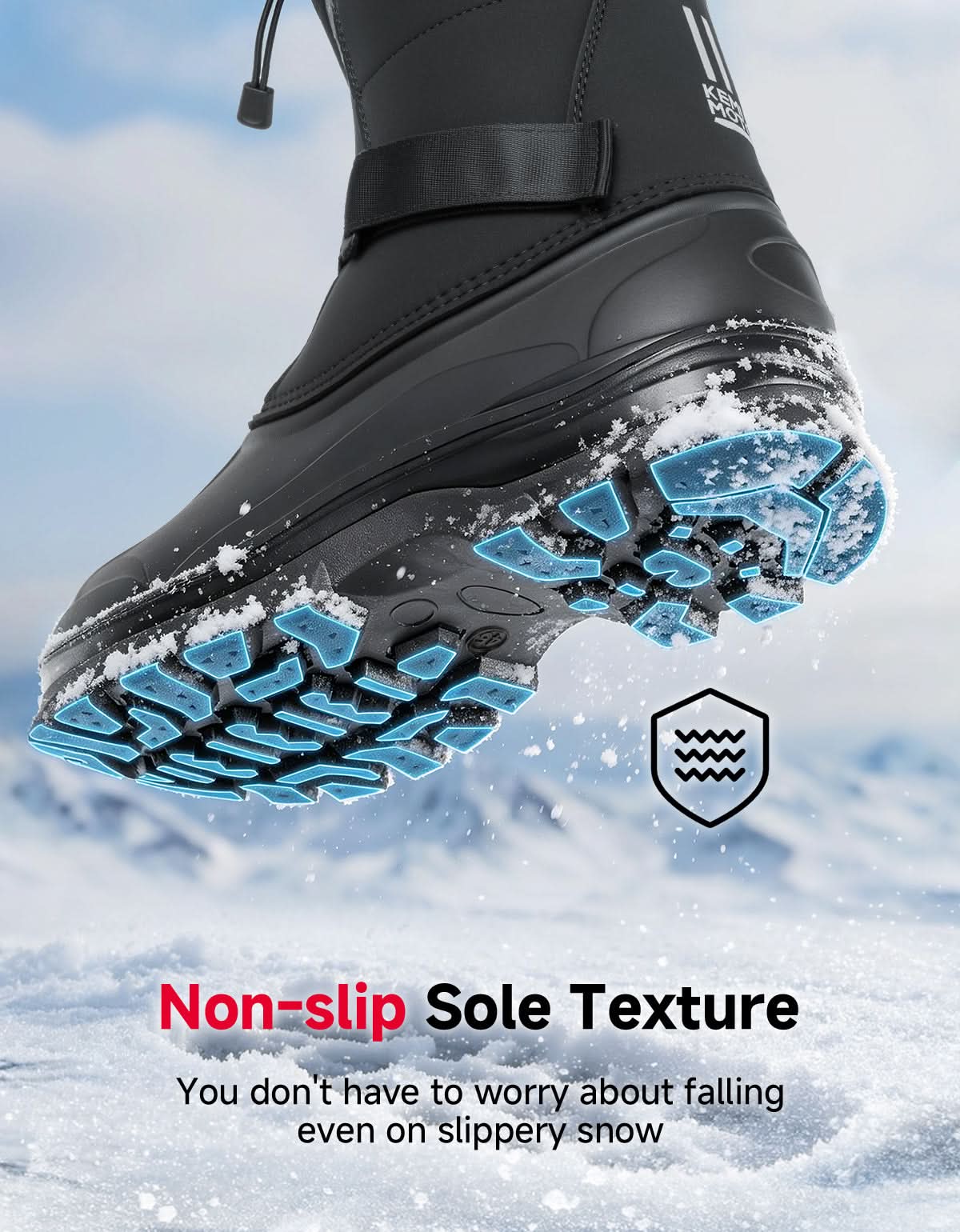 KEMIMOTO Heated Snow Boots stivali riscaldati uomo taglia 43