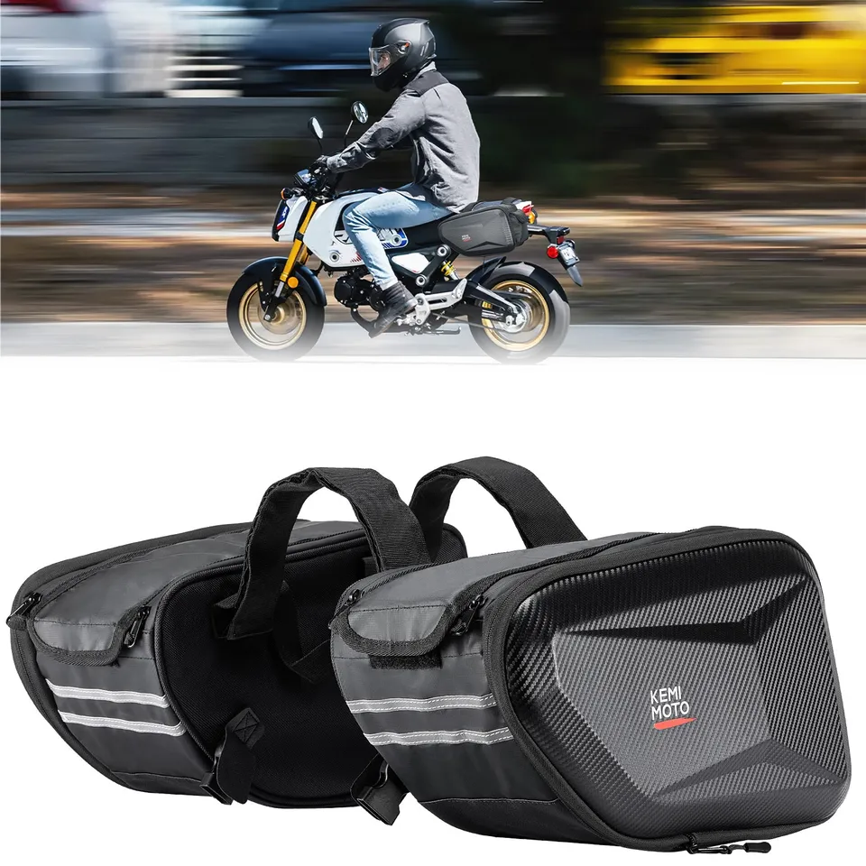 Kemimoto Grom Navi borse laterali moto rigide estensibili 15L
