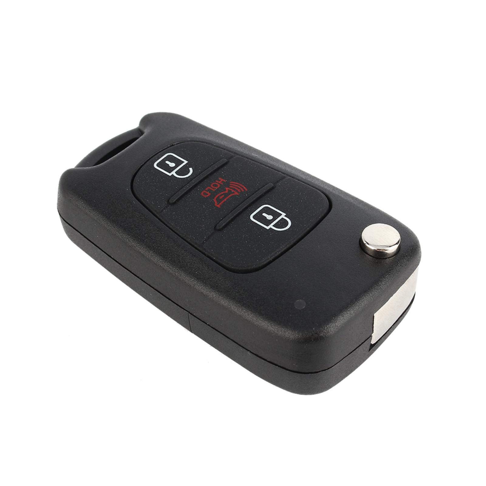 Kuuleyn NYOSEKSAM11ATX guscio chiave flip Kia Soul 3 tasti nero
