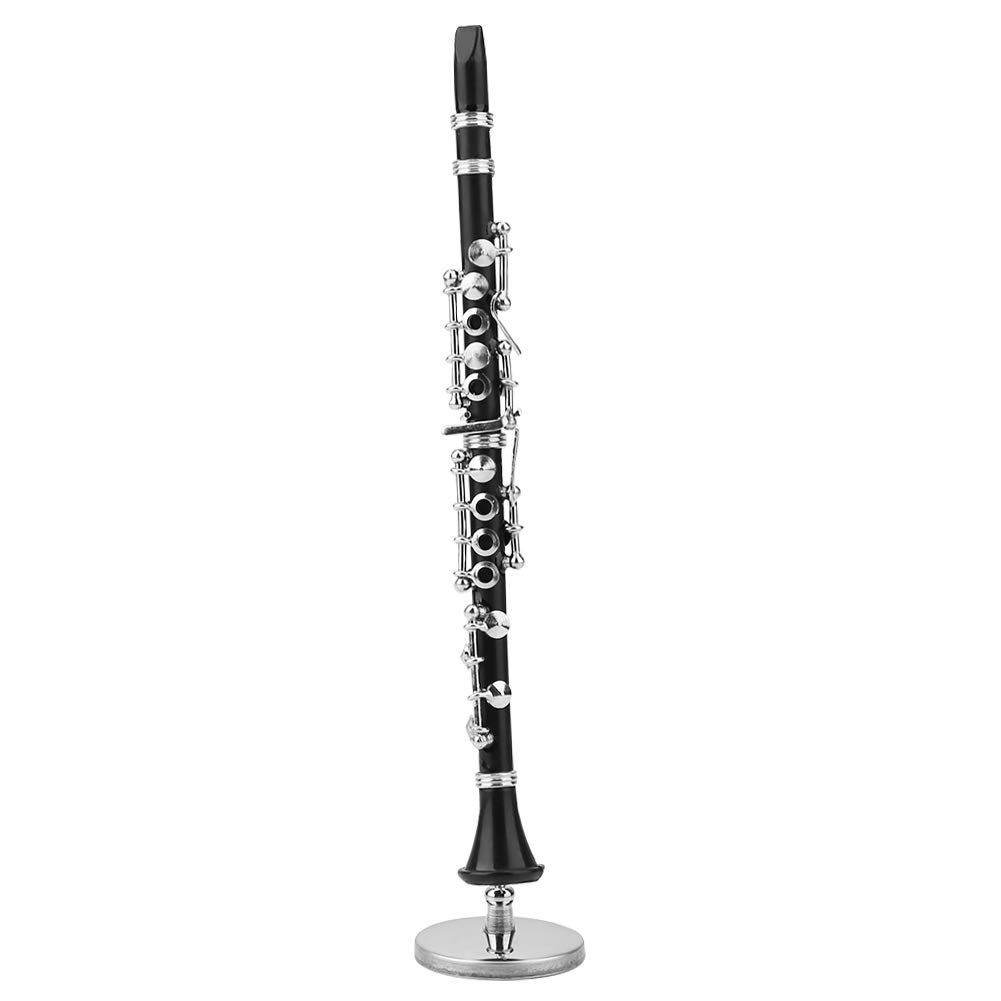 Hapivida clarinetto miniatura modellino 16 cm nero #1 metallo