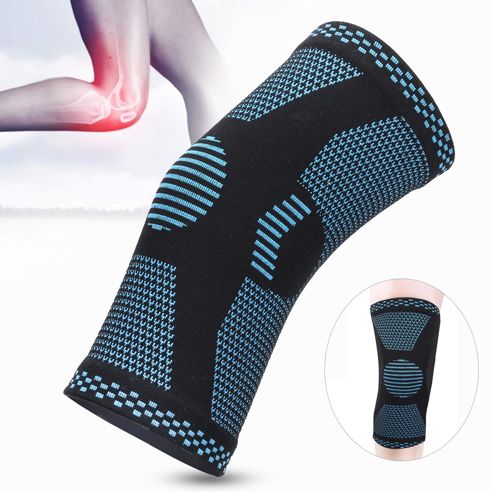 Kuuleyn Ginocchiera Compressione Nylon Taglia L