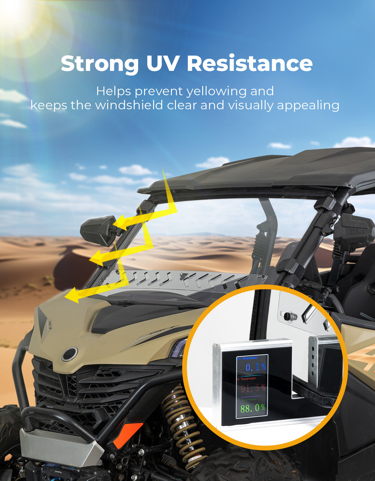 KEMIMOTO ZForce 950 parabrezza anteriore ventilato