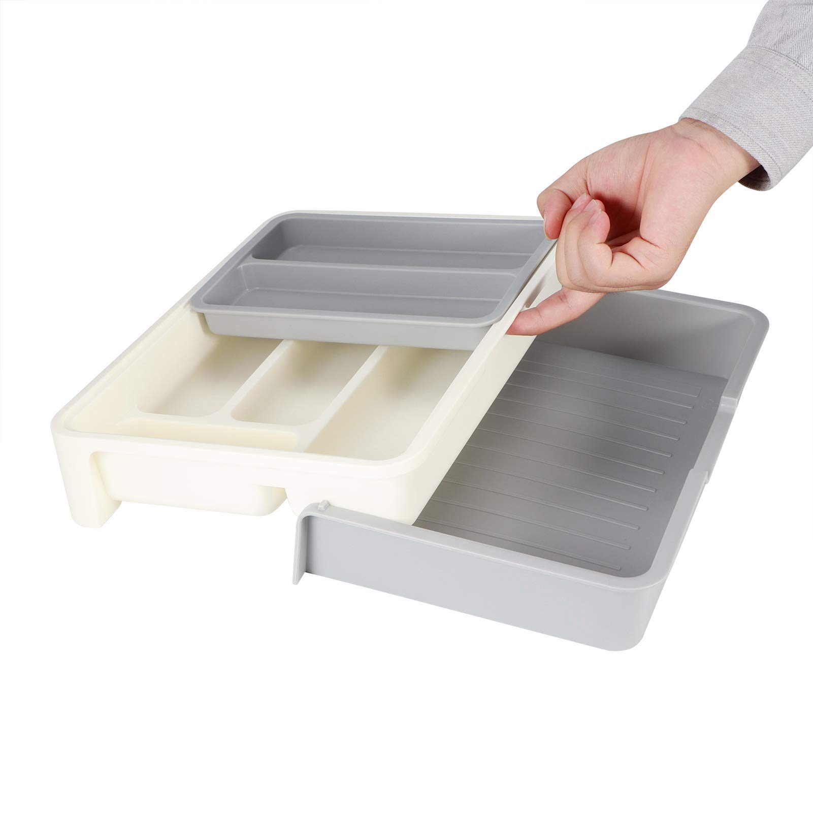 Kuuleyn organizer posate espandibile 3pz 7 scomparti