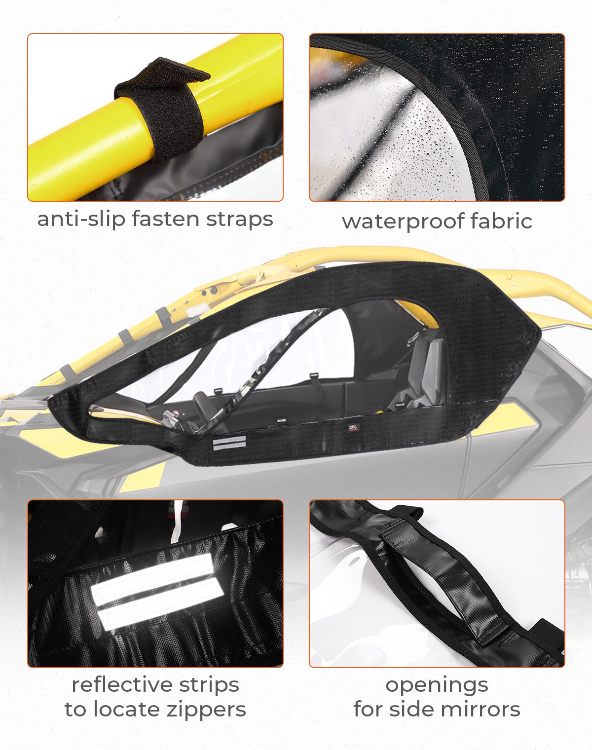 KEMIMOTO Porte Superiori Morbide Can-Am Maverick R con TPU