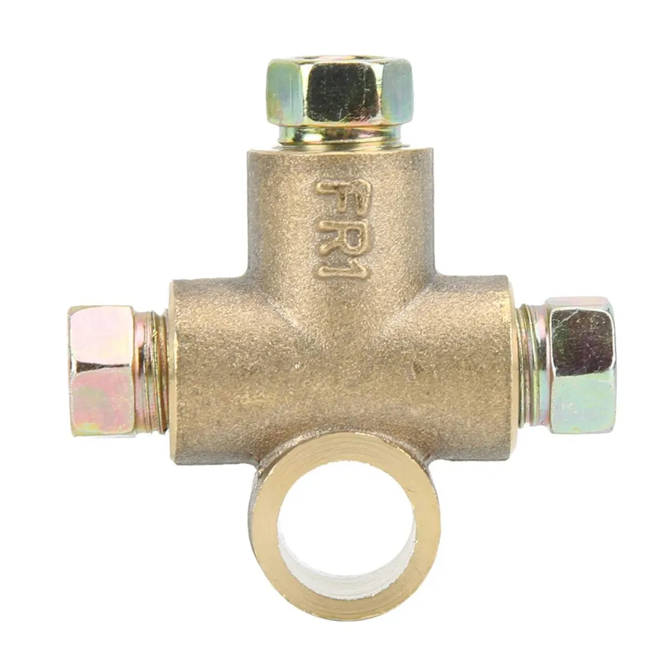 Kuuleyn Raccordo a T Tubo Freno M10 per 3/16" in Lega