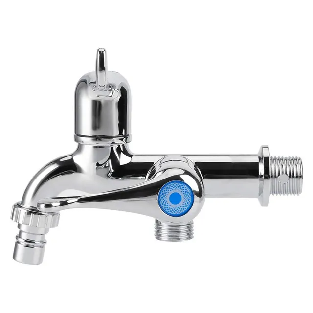 Kuuleyn Rubinetto Doppia Uscita ABS Cromato G1/2 Lavatrice
