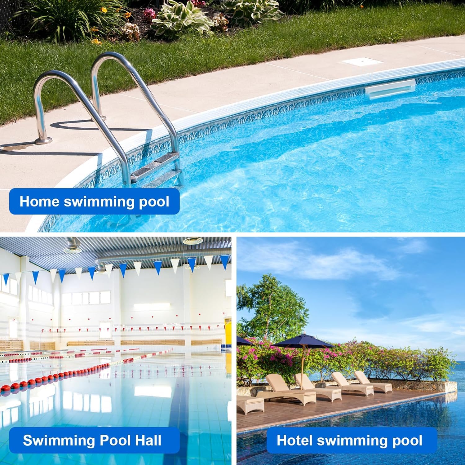 Kuuleyn Spazzola Piscina 18 Pollici Setole Acciaio Inox