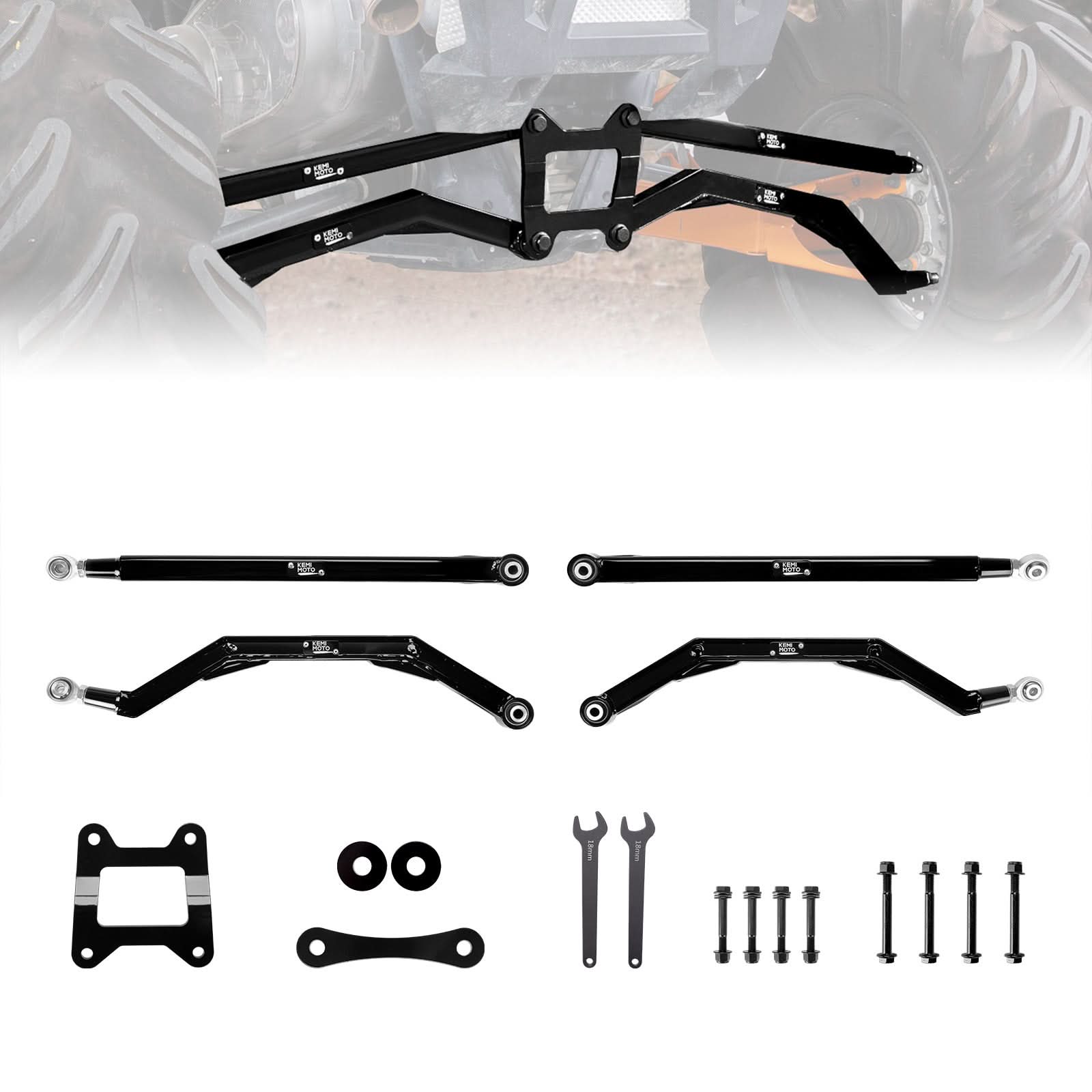 KEMIMOTO bracci posteriori Polaris RZR XP 1000 17-23 acciaio
