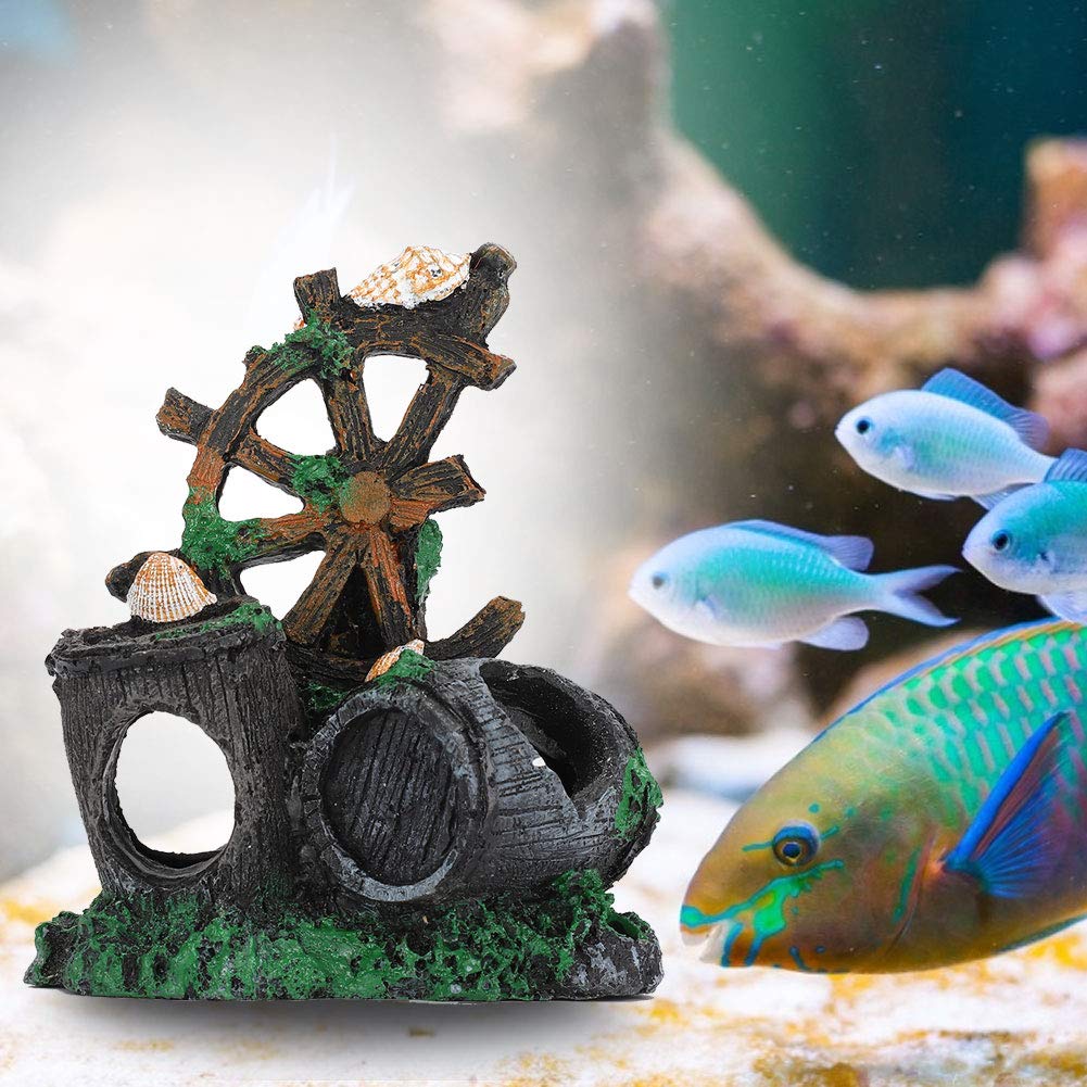 Kuuleyn Botte Vino Decorazione Acquario Resina Nascondiglio