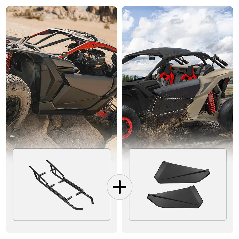 KEMIMOTO Maverick X3 porte inferiori anteriori + nerf bar kit