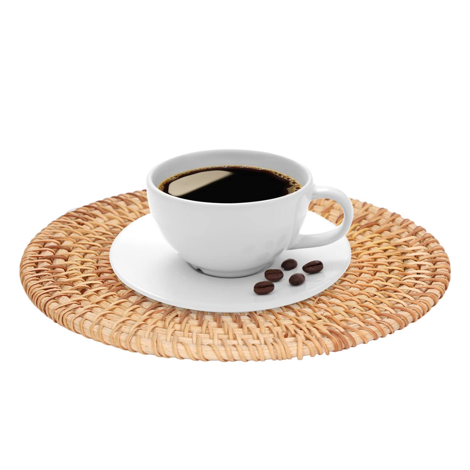 Kuuleyn sottopentola rattan 22 cm tovaglietta rotonda naturale