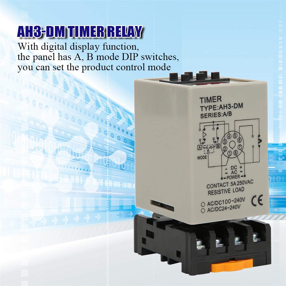 Kuuleyn AH3-DM relè temporizzato AC220V con base