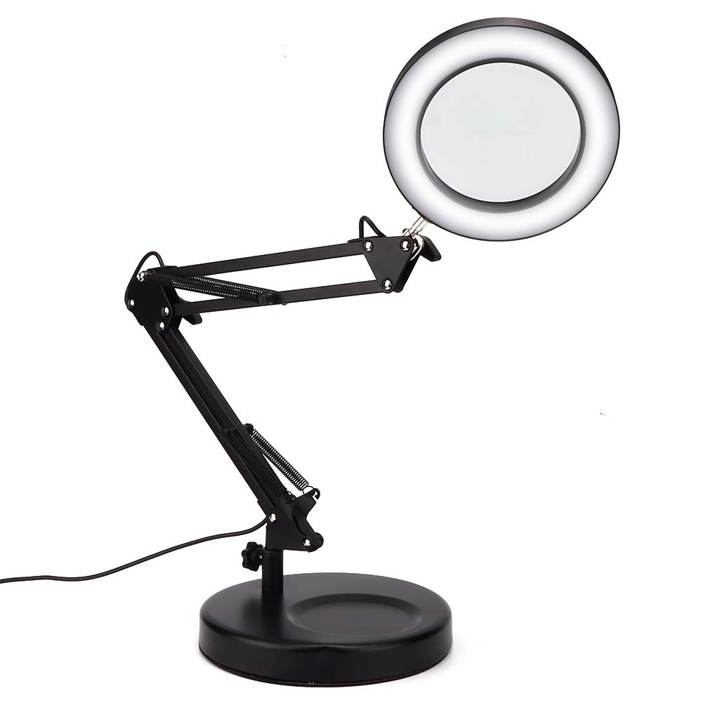 Kuuleyn lampada ingrandimento 5X USB 64 LED pieghevole 3 luci