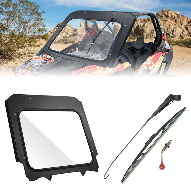 Kemimoto RZR PRO XP parabrezza vetro con tergicristallo