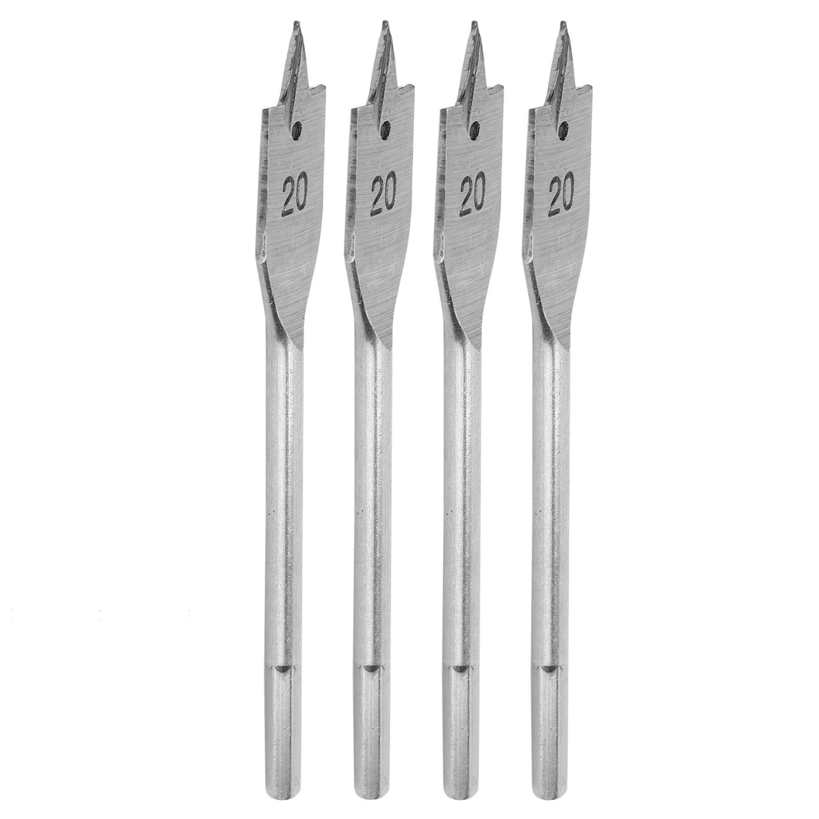 Kuuleyn Set 4 Punte a Paletta Legno 20 mm Acciaio