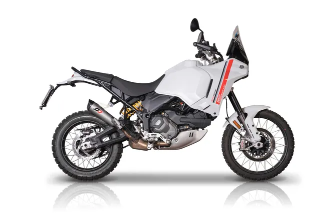 QD Exhaust Tri-Cone Desert X scarico slip-on titanio carbonio