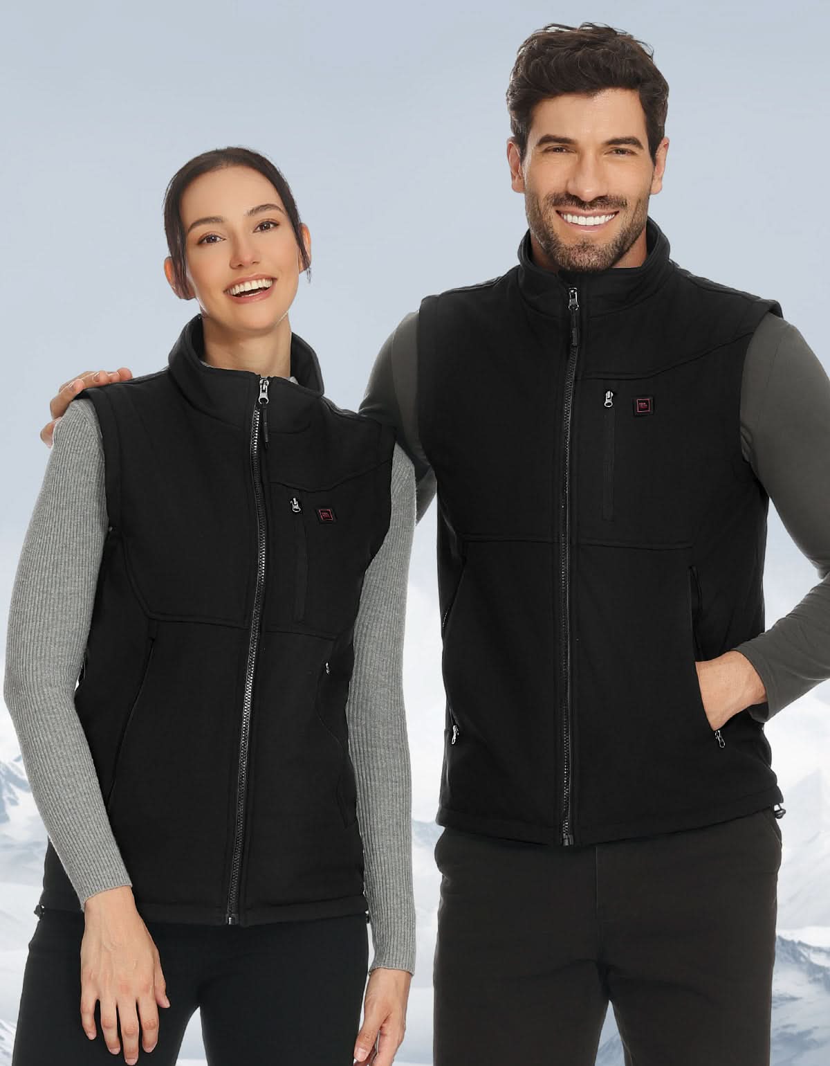 KEMIMOTO Gilet Riscaldato Antivento 4 Zone 10000mAh