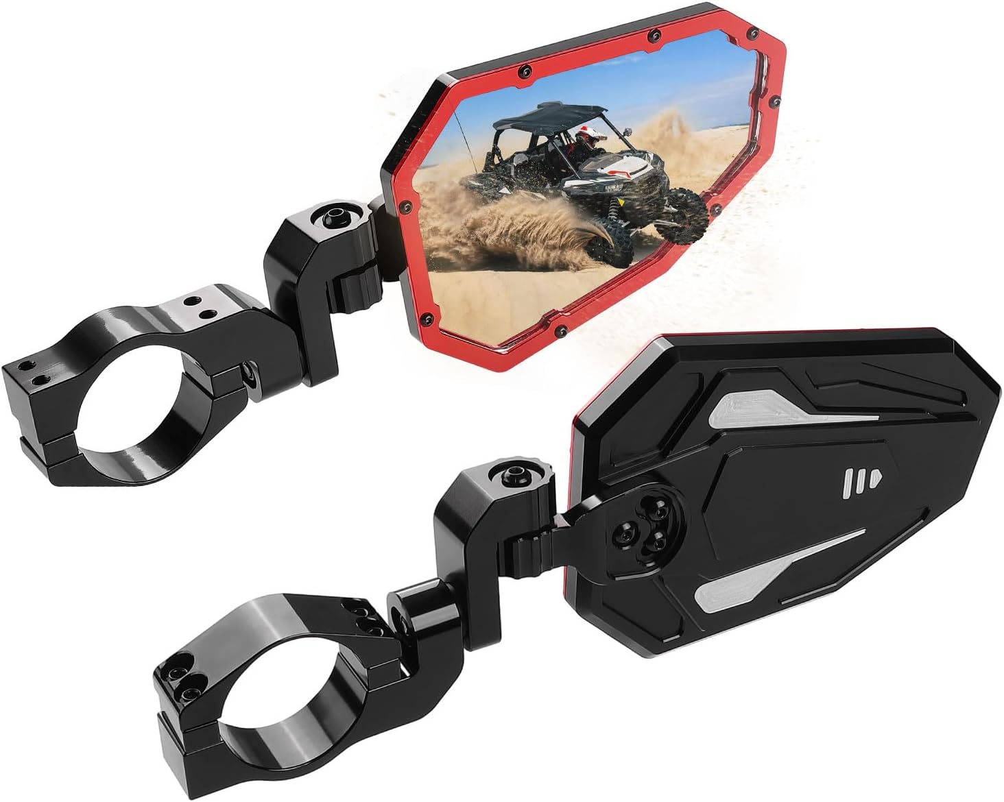 KEMIMOTO FTVMI039BK Specchietti UTV Neri Coppia Pieghevoli