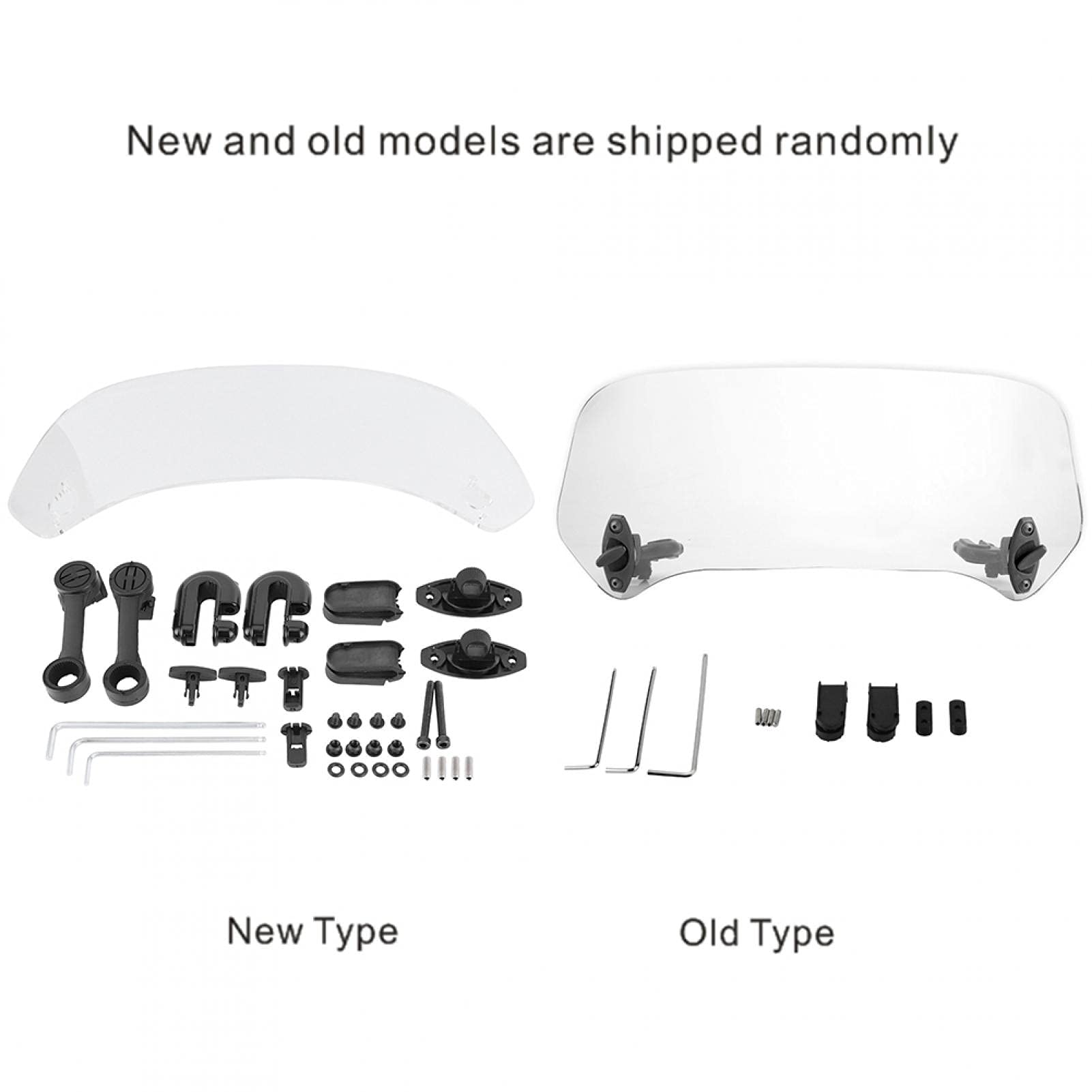 Kuuleyn Spoiler Parabrezza Moto Universale Trasparente