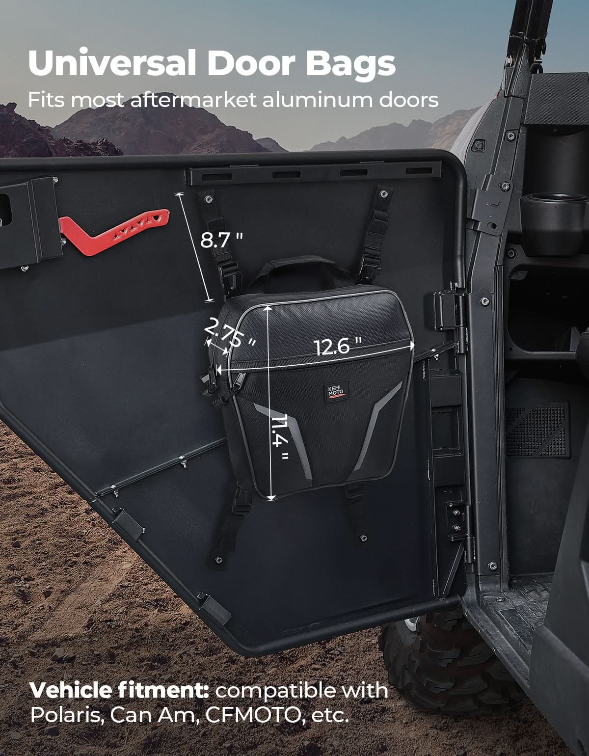 Kemimoto Universal borsa porta UTV impermeabile 1680D