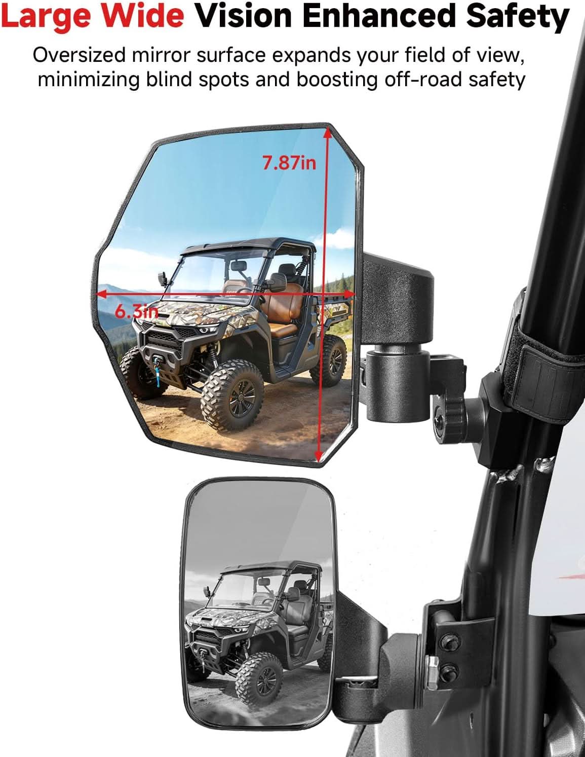 Kemimoto Defender 2603 specchietti laterali UTV telescopici