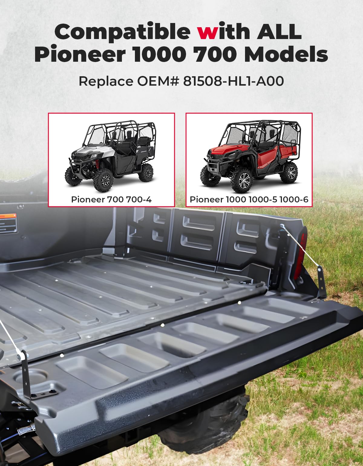 Kemimoto 81508-HL1-A00 staffa sponda Pioneer 700 1000