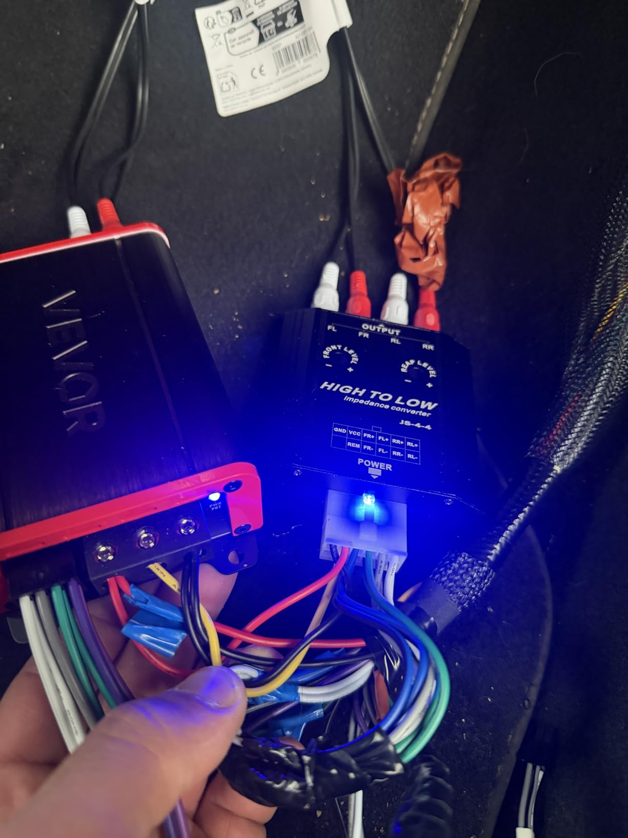 AOWINHIT Convertitore impedenza 12V 4 canali per auto