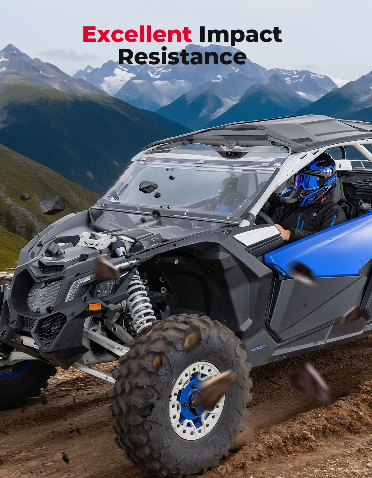 Kemimoto X3 parabrezza anteriore ribaltabile 3 in 1