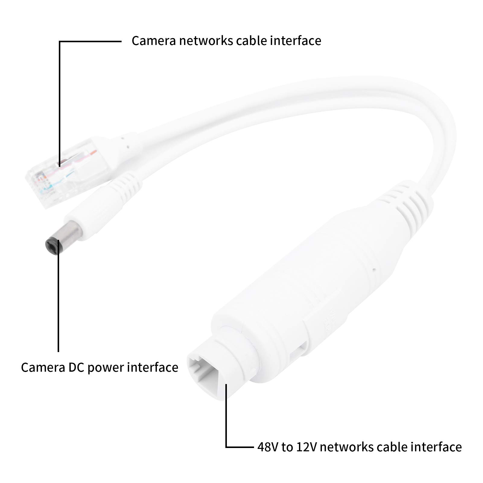 AOWINHIT Splitter PoE 48V a 12V per telecamera IP esterno