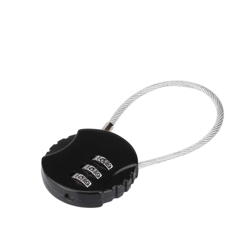 Kuuleyn Lucchetto Valigia Combinazione 3 Cifre Nero