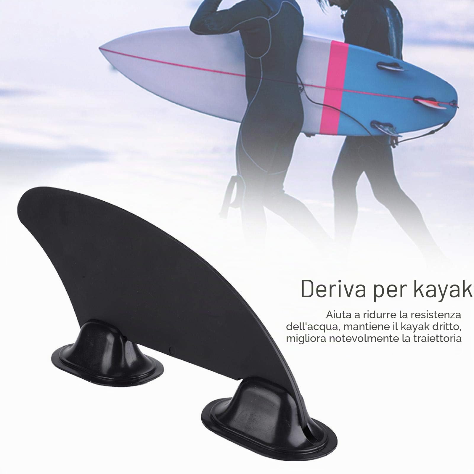 Kuuleyn Pinna Tracciamento Kayak SUP Nera Staccabile
