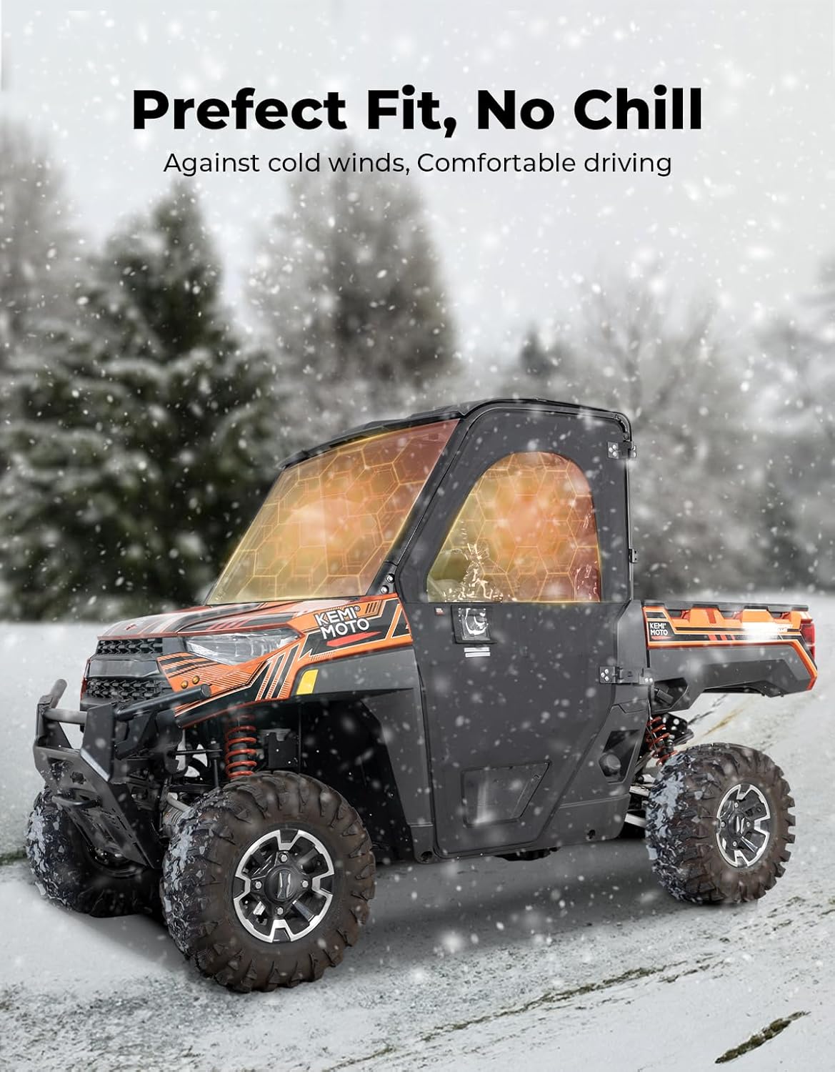 Kemimoto Ranger 1000 Porte Complete Telaio Acciaio UTV