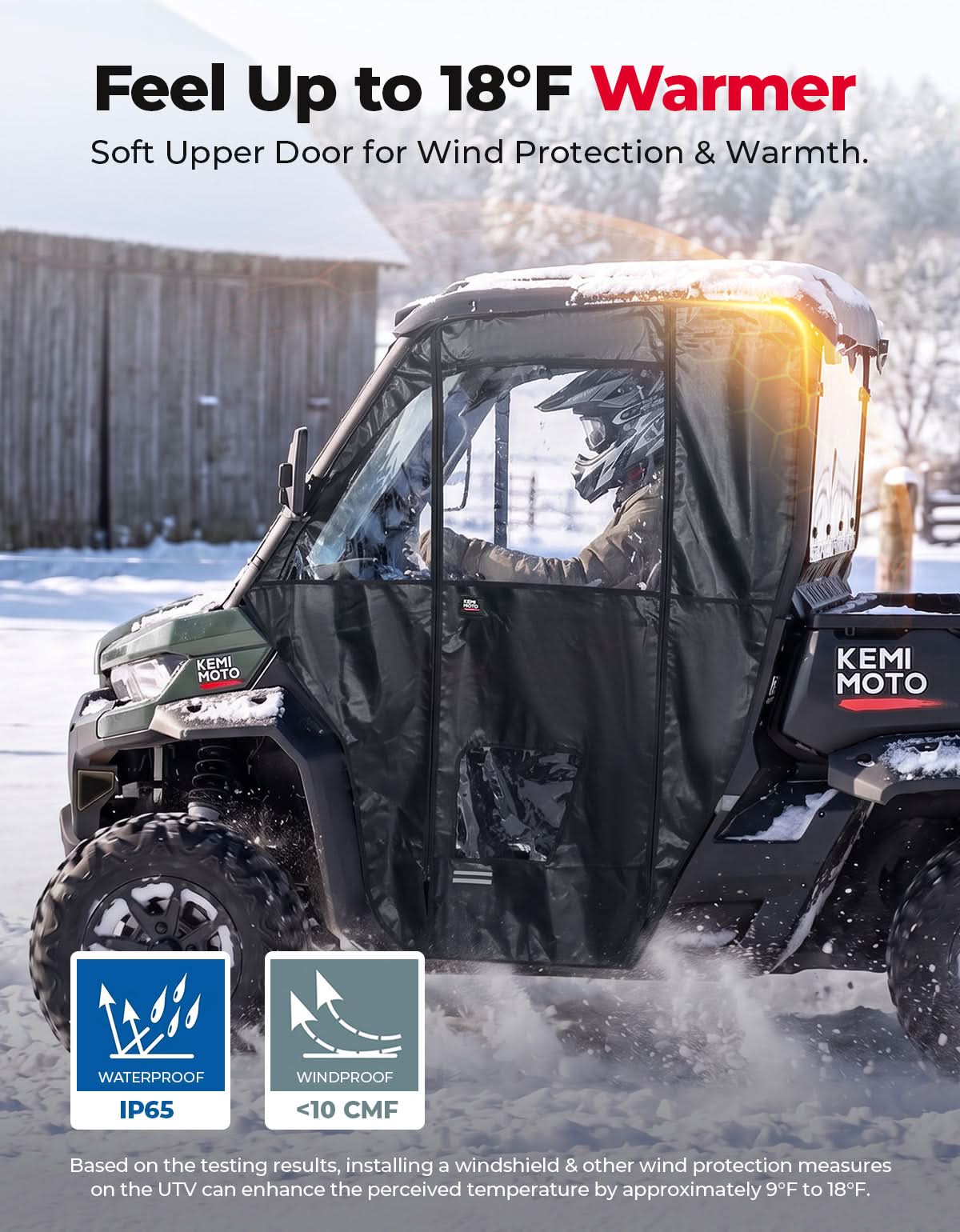 KEMIMOTO Defender porte superiori morbide Can-Am 2016+
