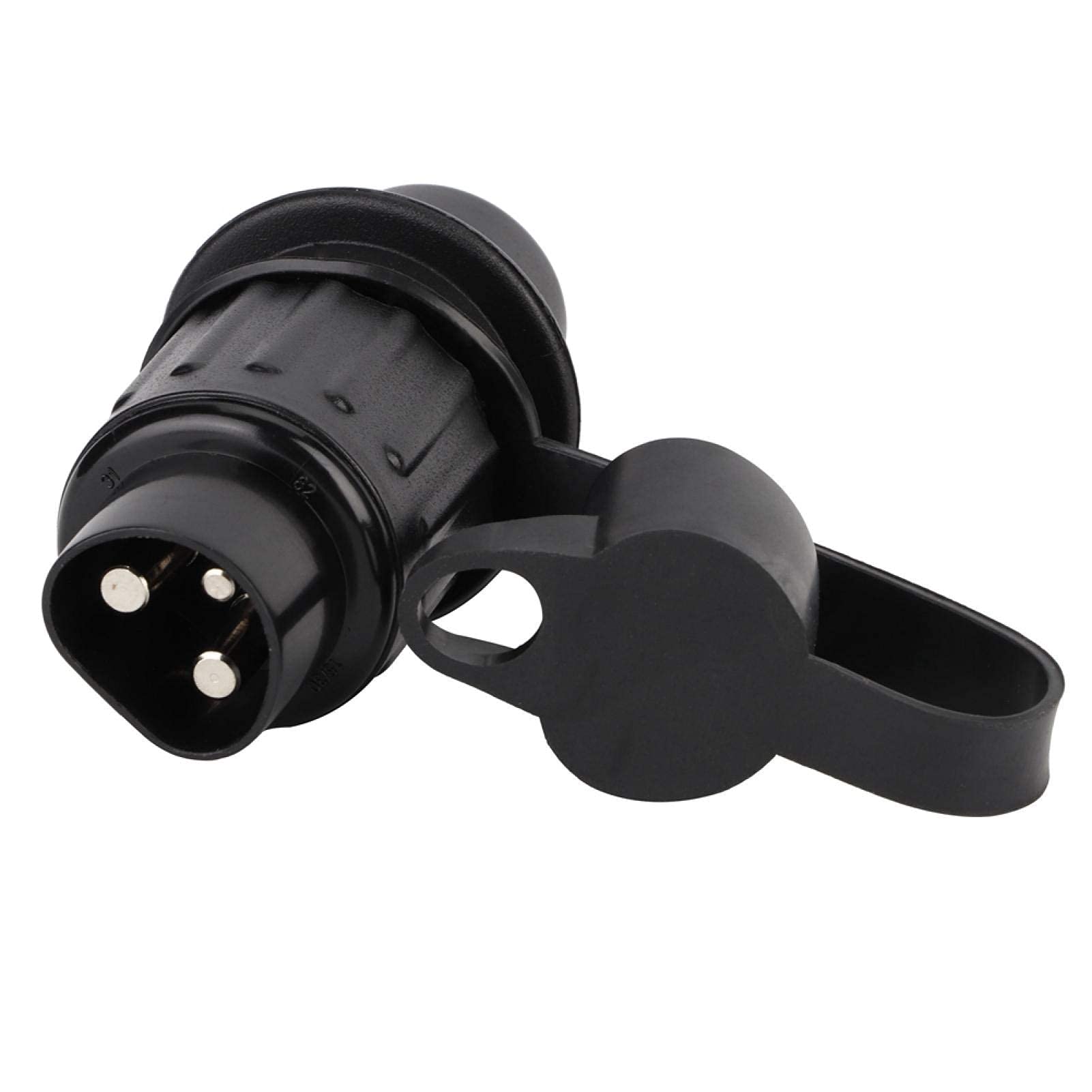 Kuuleyn Adattatore Rimorchio 3 Pin Spina Nero Plastica Luci