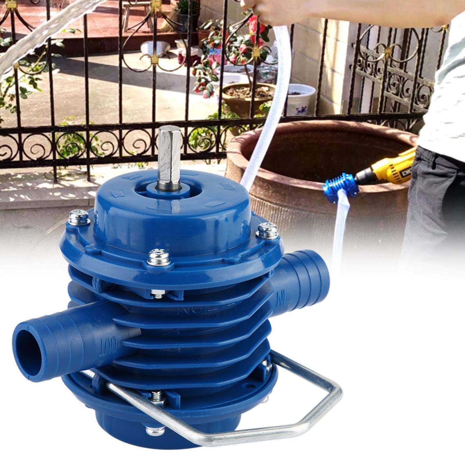 Kuuleyn pompa acqua per trapano blu autoadescante piccola