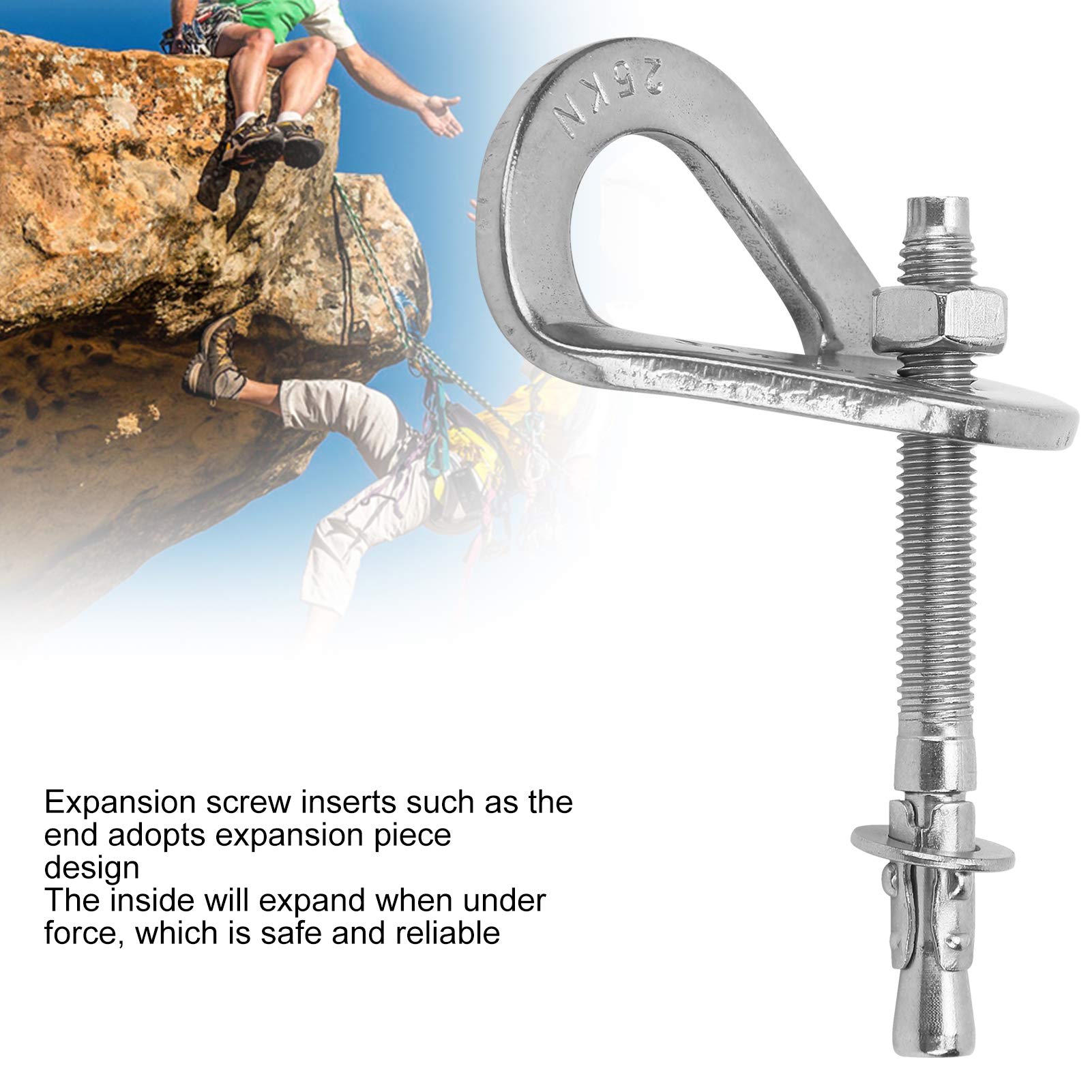 Kuuleyn Bullone Ancoraggio Arrampicata M8 Acciaio Inox