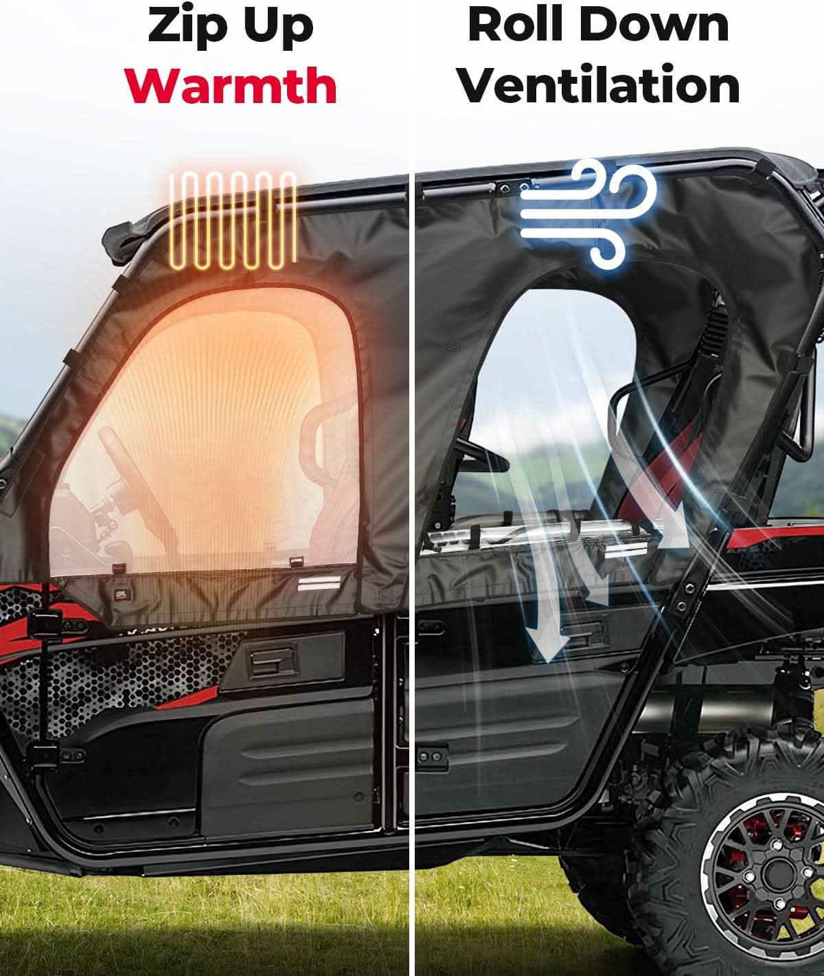 Kemimoto Teryx 4 porte superiori morbide antivento