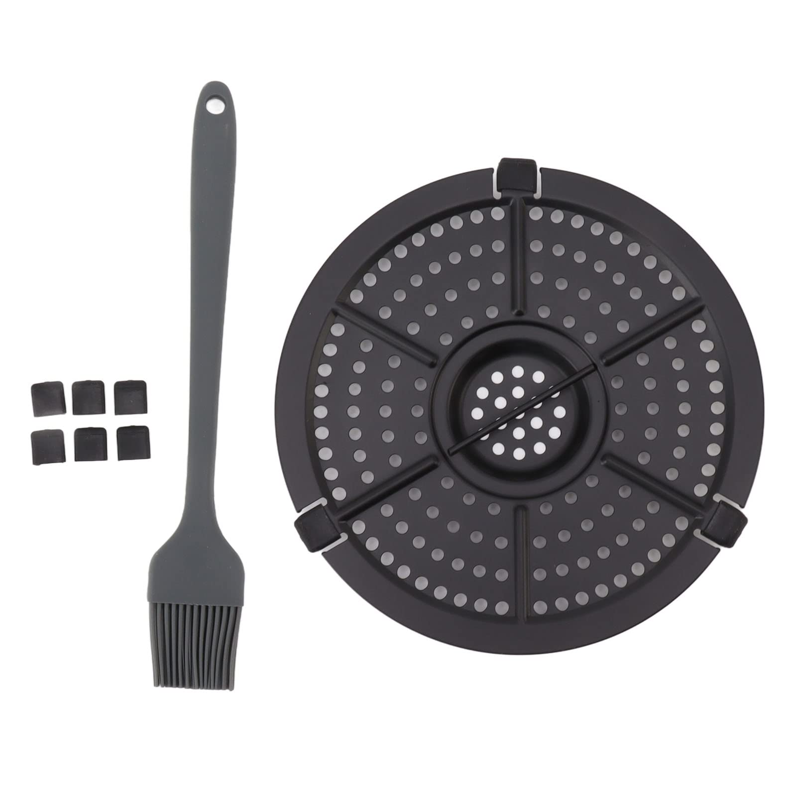 Kuuleyn Piastra Griglia Friggitrice ad Aria 16 cm Antiaderente