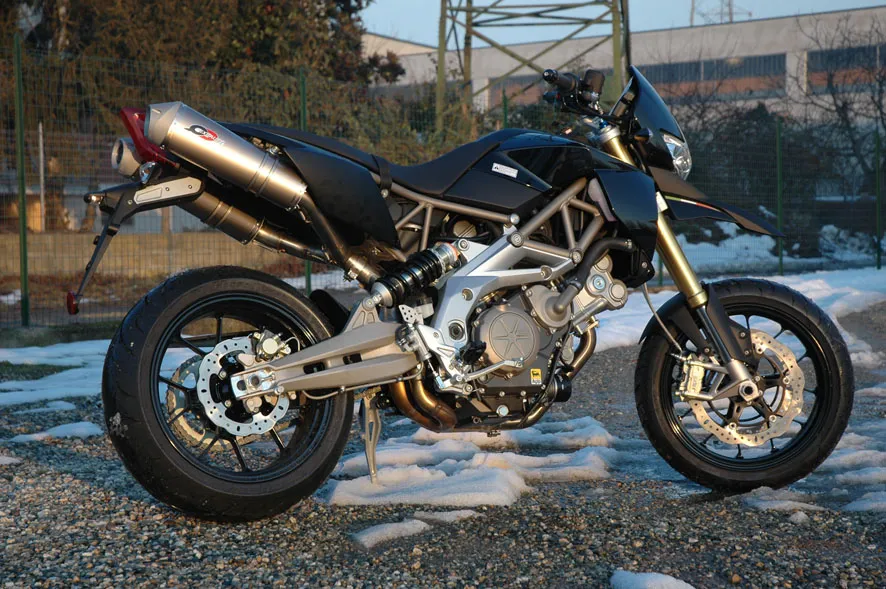 QD Exhaust Magnum Aprilia Dorsoduro 750 terminali titanio