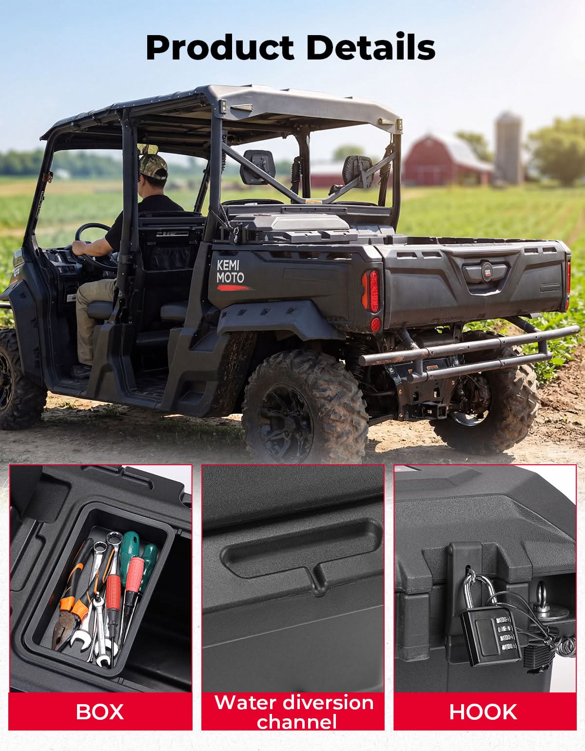 KEMIMOTO Defender Commander bauletto 45,3L antifurto