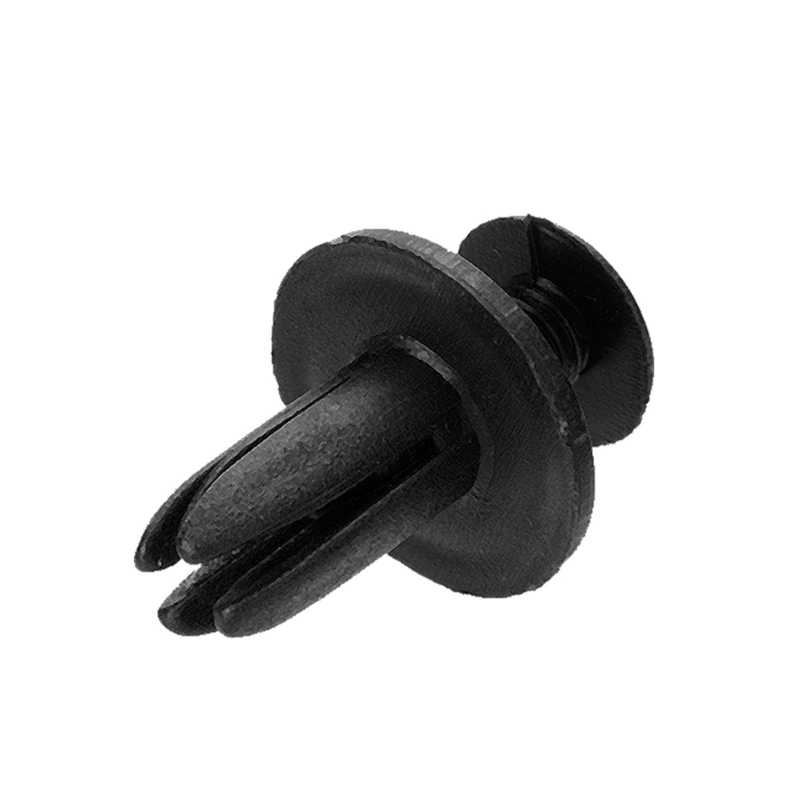 Kuuleyn Rivetti Plastica Auto 6mm 50 Pezzi Neri Universali
