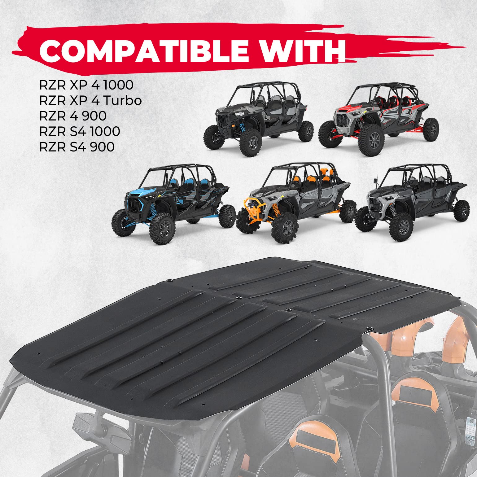 KEMIMOTO tetto rigido 4 porte Polaris RZR XP 4 1000 plastica