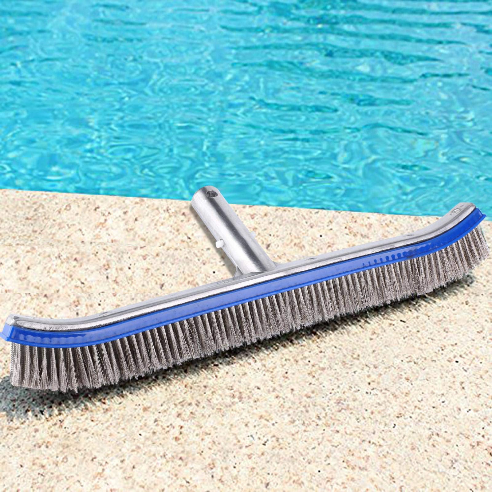 Kuuleyn Spazzola Piscina 18 Pollici Setole Acciaio Inox