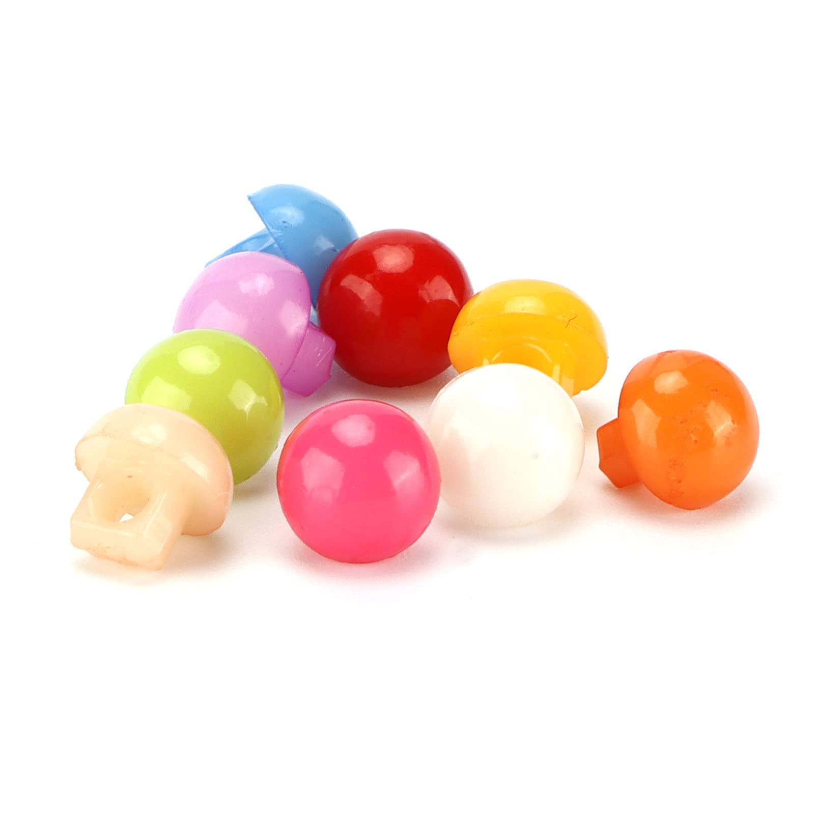 Hapivida Bottoni a Cupola resina 500 pezzi 9 colori
