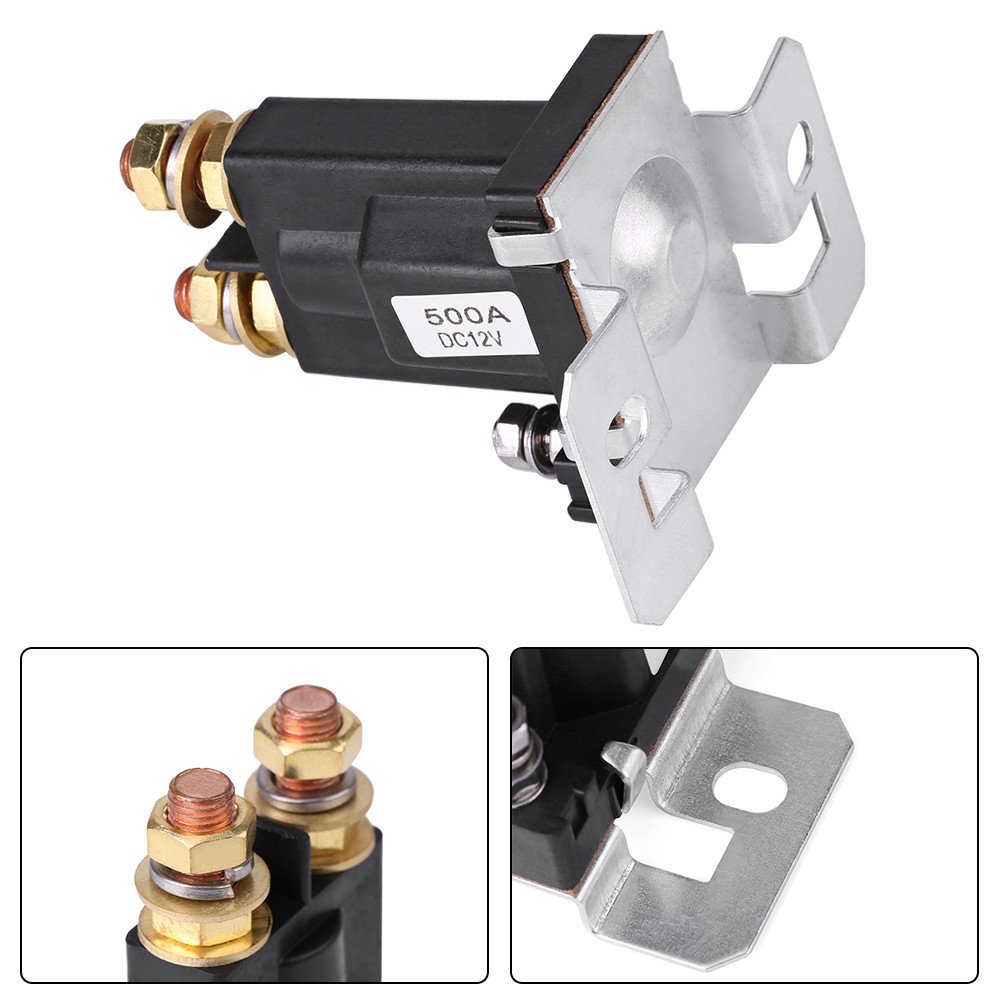 Kuuleyn Rele Avviamento 500A 12V DC SPST Solenoide