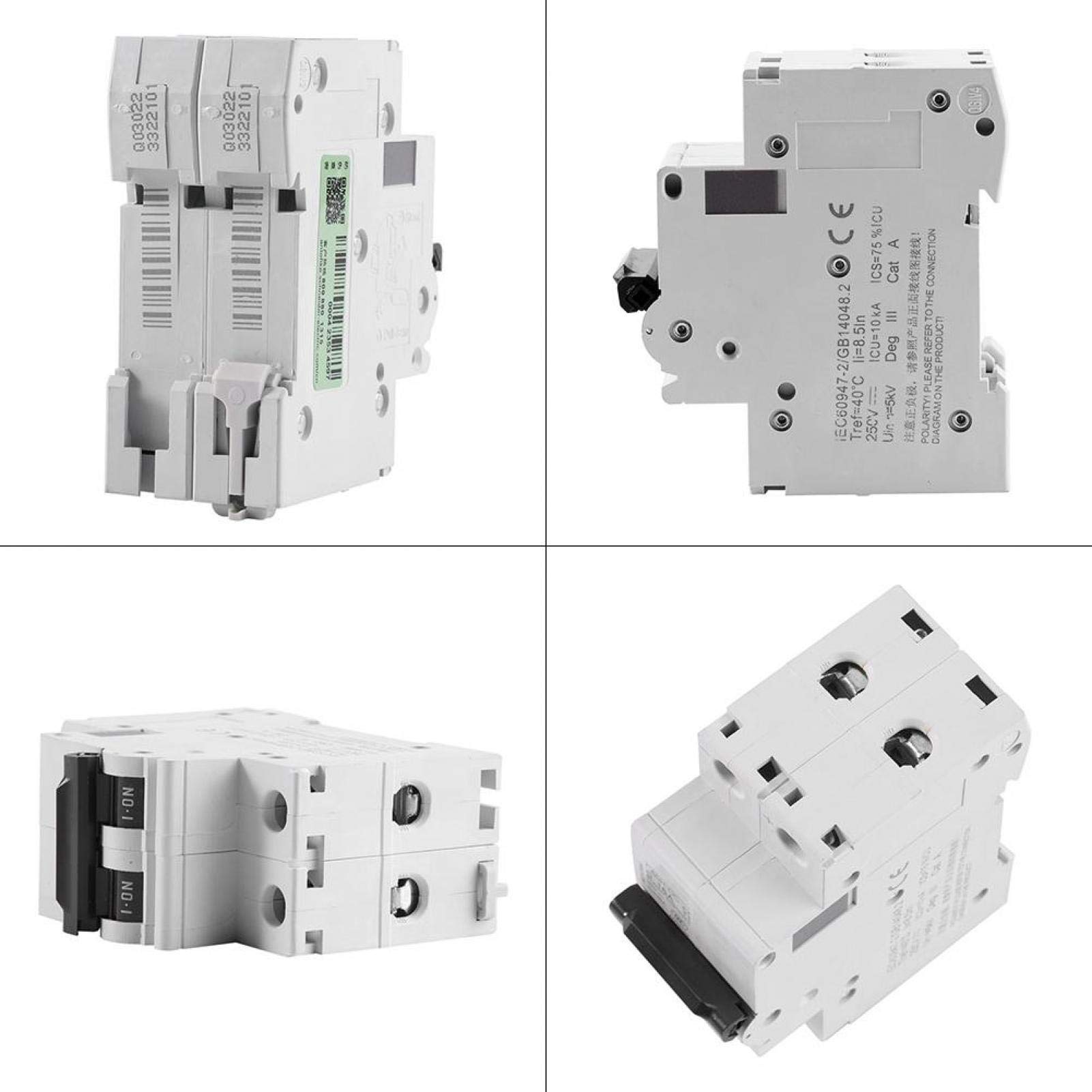 Kuuleyn interruttore magnetotermico DC 2P 250V 63A guida DIN solare