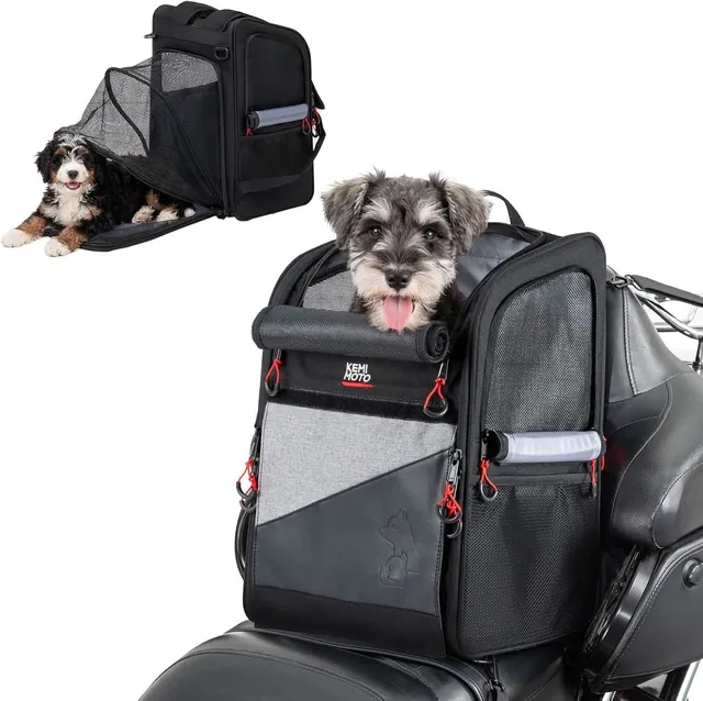 Kemimoto trasportino moto espandibile cani piccoli 7 kg