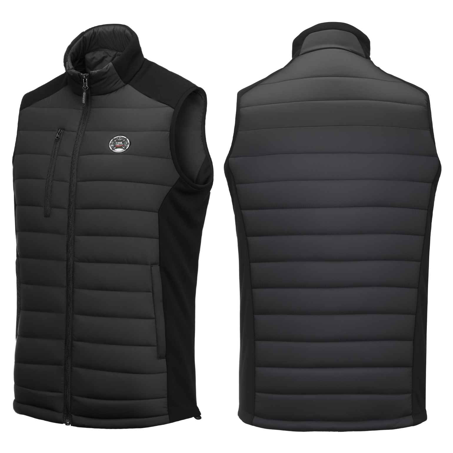 Kemimoto gilet riscaldato nero con batteria grafene
